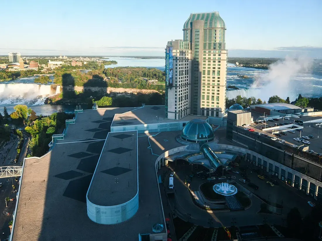 Fallsview Casino Resort tower above the falls