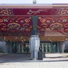 Flamboro Downs and its red entrance canopy